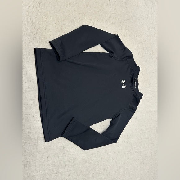Under Armour Kids Long Sleeve Tee in Black - Picture 6 of 6